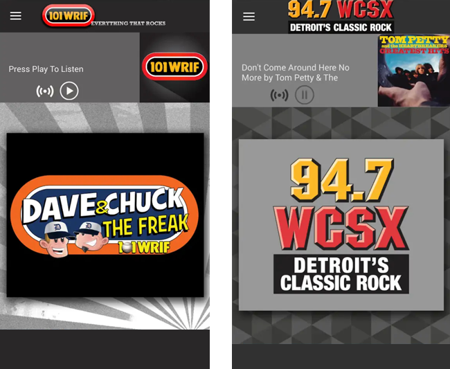 Streaming radio app work